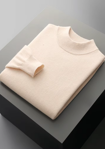 Pure Extra-Fine Merino Wool Classic Mockneck | Castielli