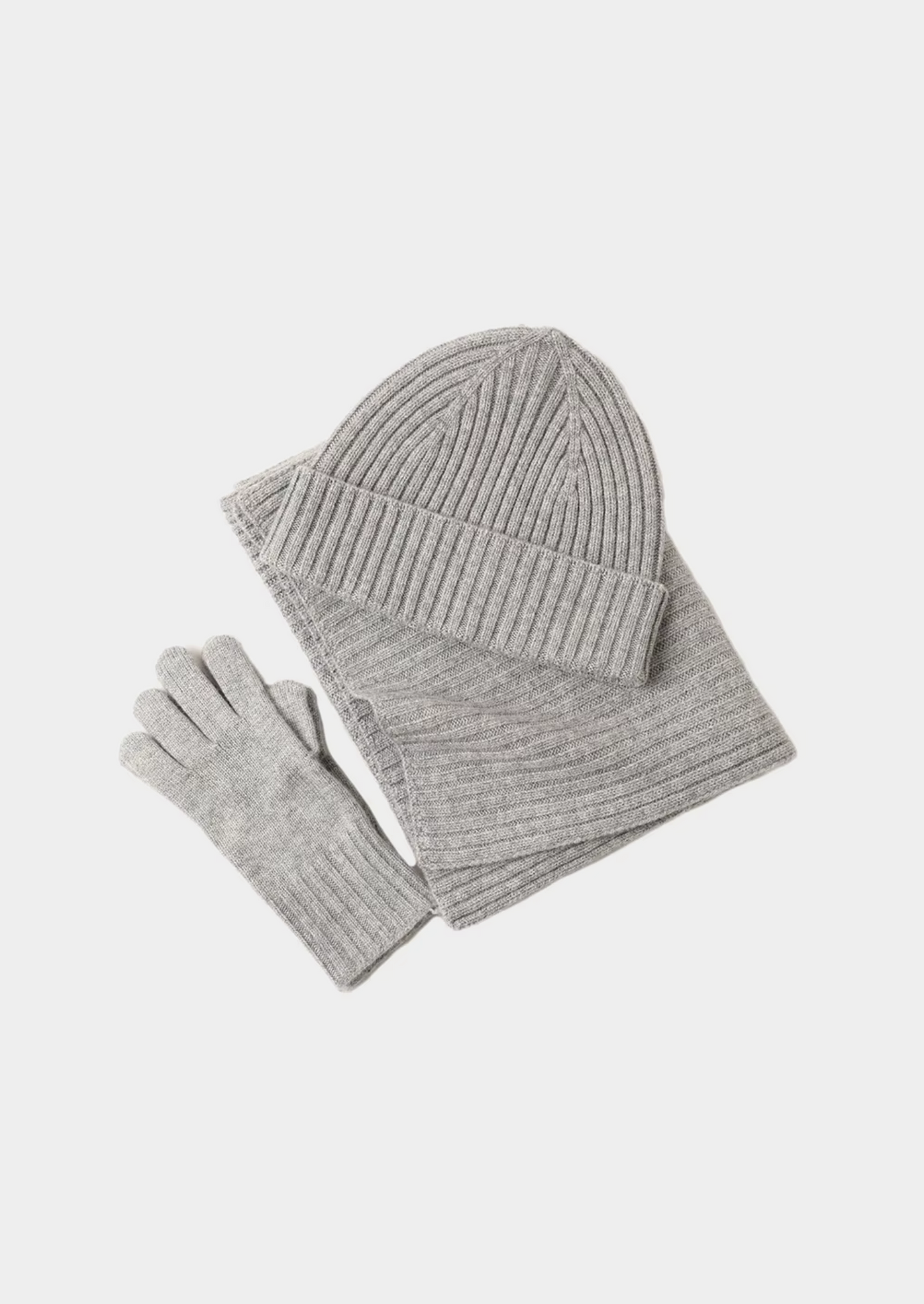 Pure Extra-Fine Merino Wool Wintertime Essentials - Light Gray | Castielli