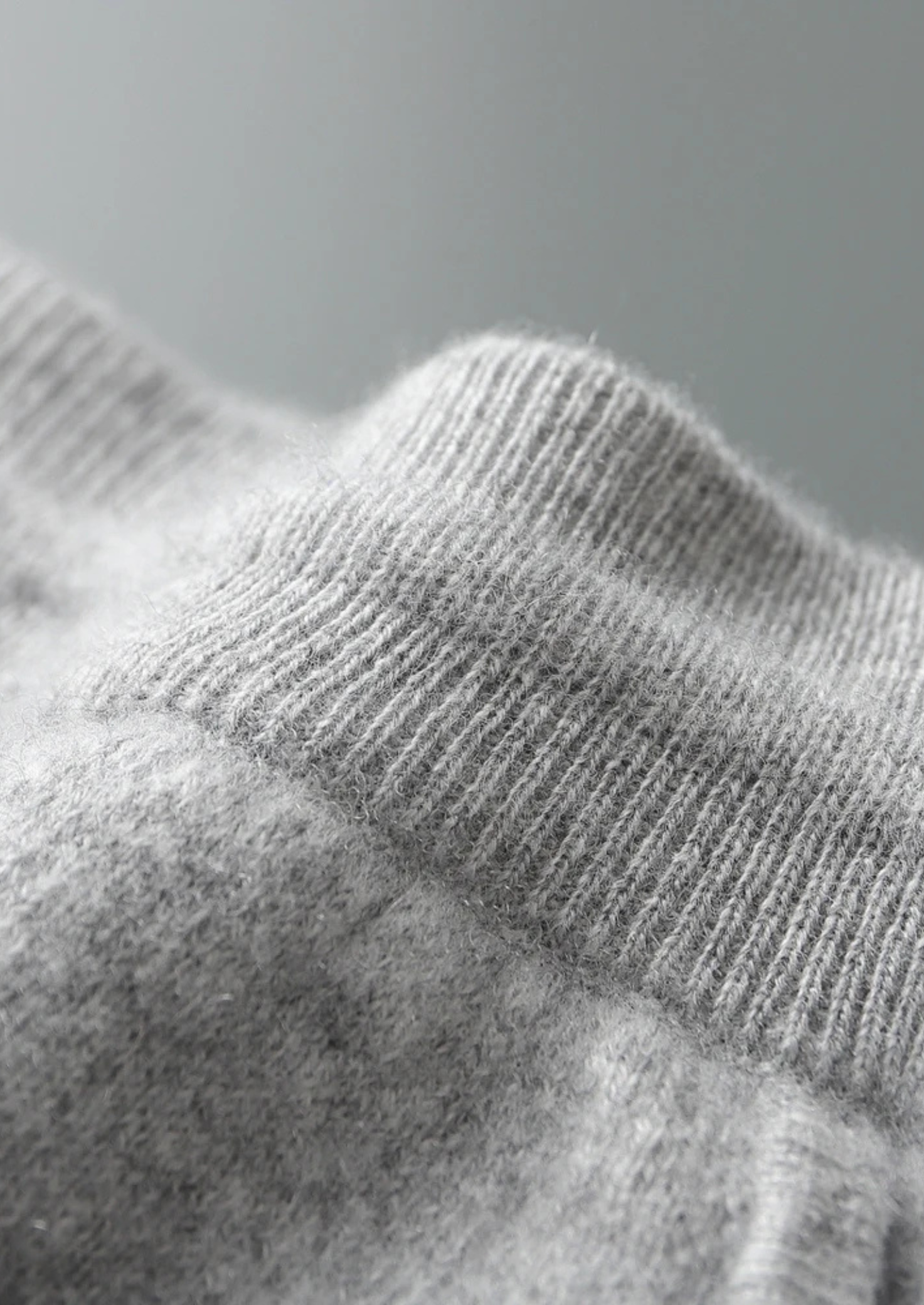 Premium Cashmere Light Gray Alain Leisure Set | Castielli