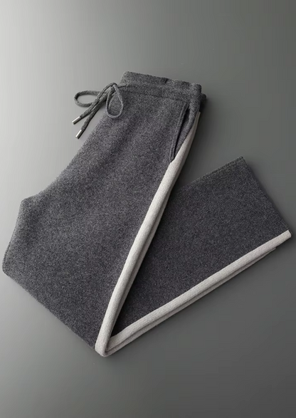 Pure Extra-Fine Merino Wool Wide Leisure Trousers | Castielli