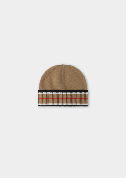 Caramel Merino Wool Wintertime Beanie | Castielli