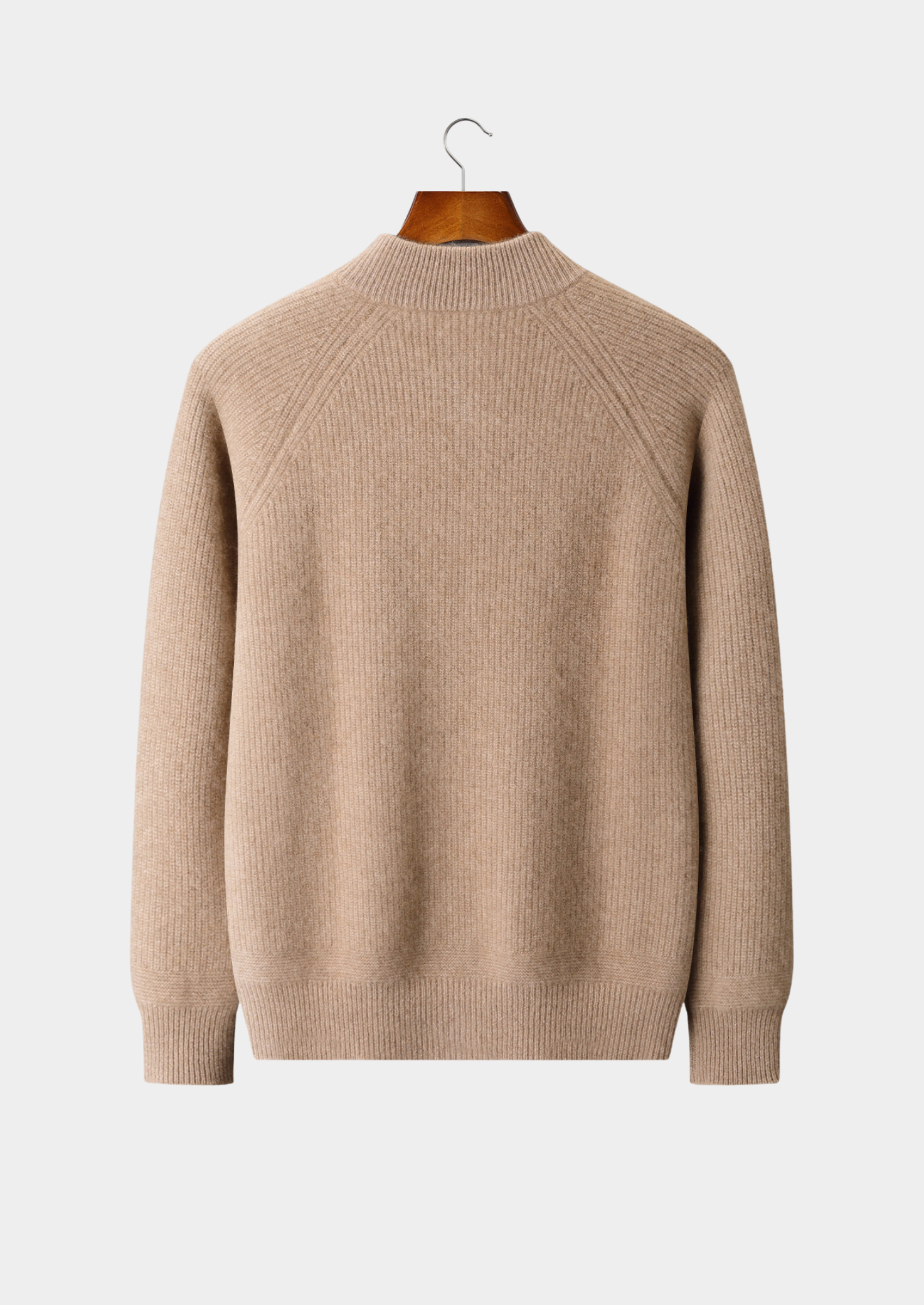 Pure Cashmere Beige Button Overshirt | Castielli