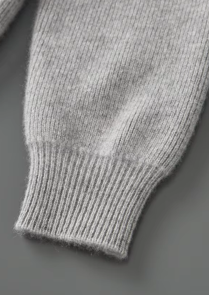 Pure Extra-Fine Merino Wool Ribbed Zip Cardigan | Castielli