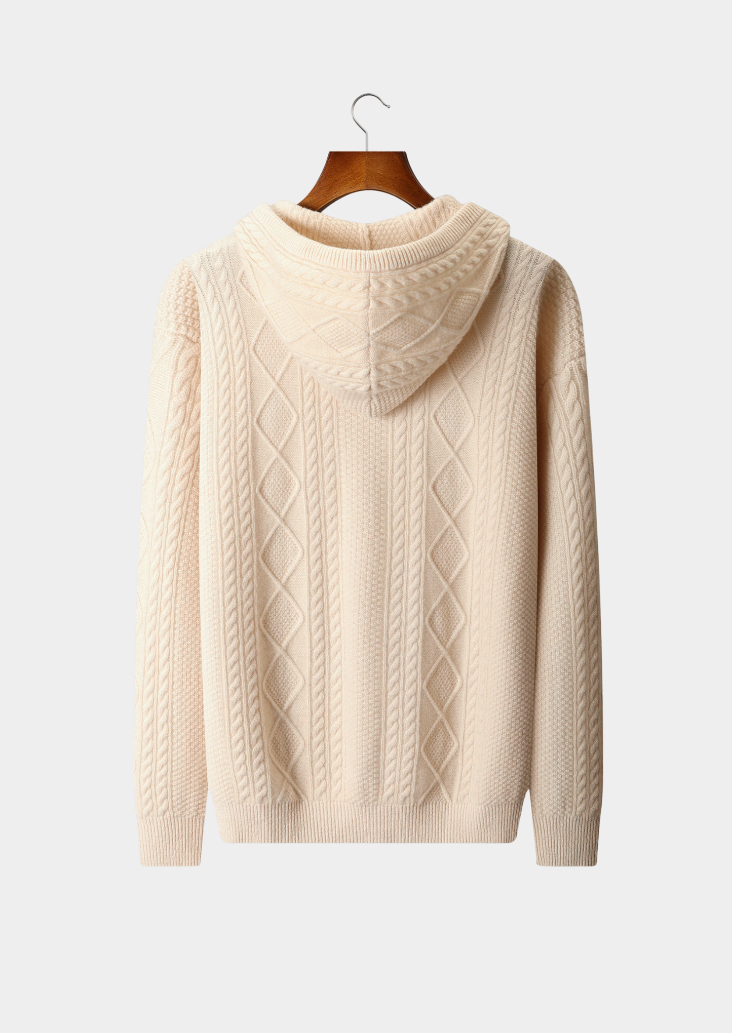 Pure Extra-Fine Merino Wool Wintertime Zipper Hoodie | Castielli