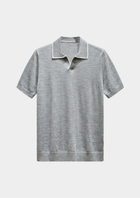 Ellis Light Gray Lightweight Polo Shirt
