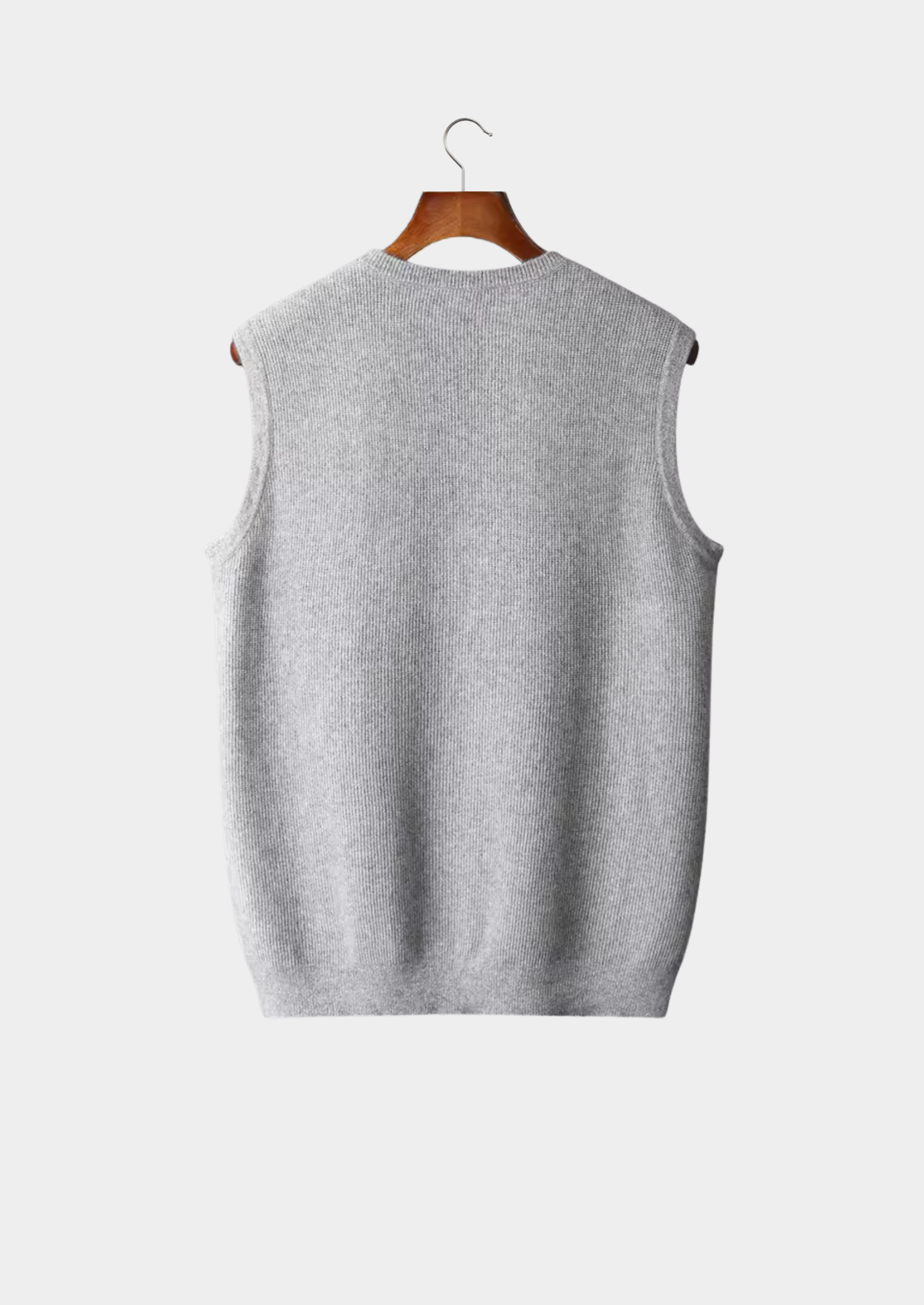 Pure Extra-Fine Merino Wool Crewneck Vest | Castielli