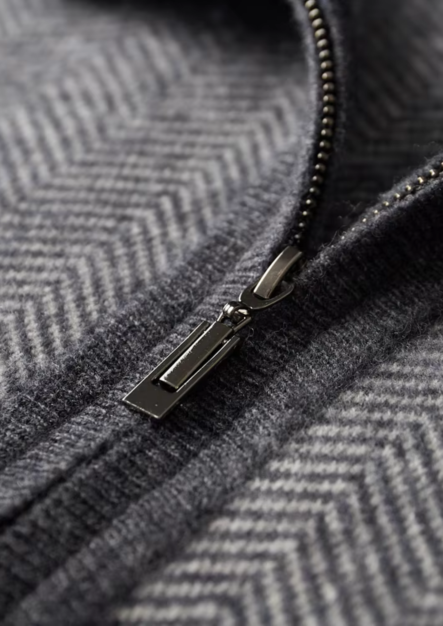 Pure Extra-Fine Merino Wool Gray Herringbone Set | Castielli