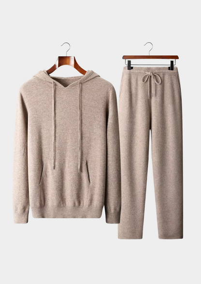Pure Extra-Fine Merino Wool Beige Savro Set | Castielli