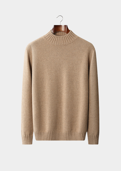 Pure Cashmere Mockneck Sweater | Castielli