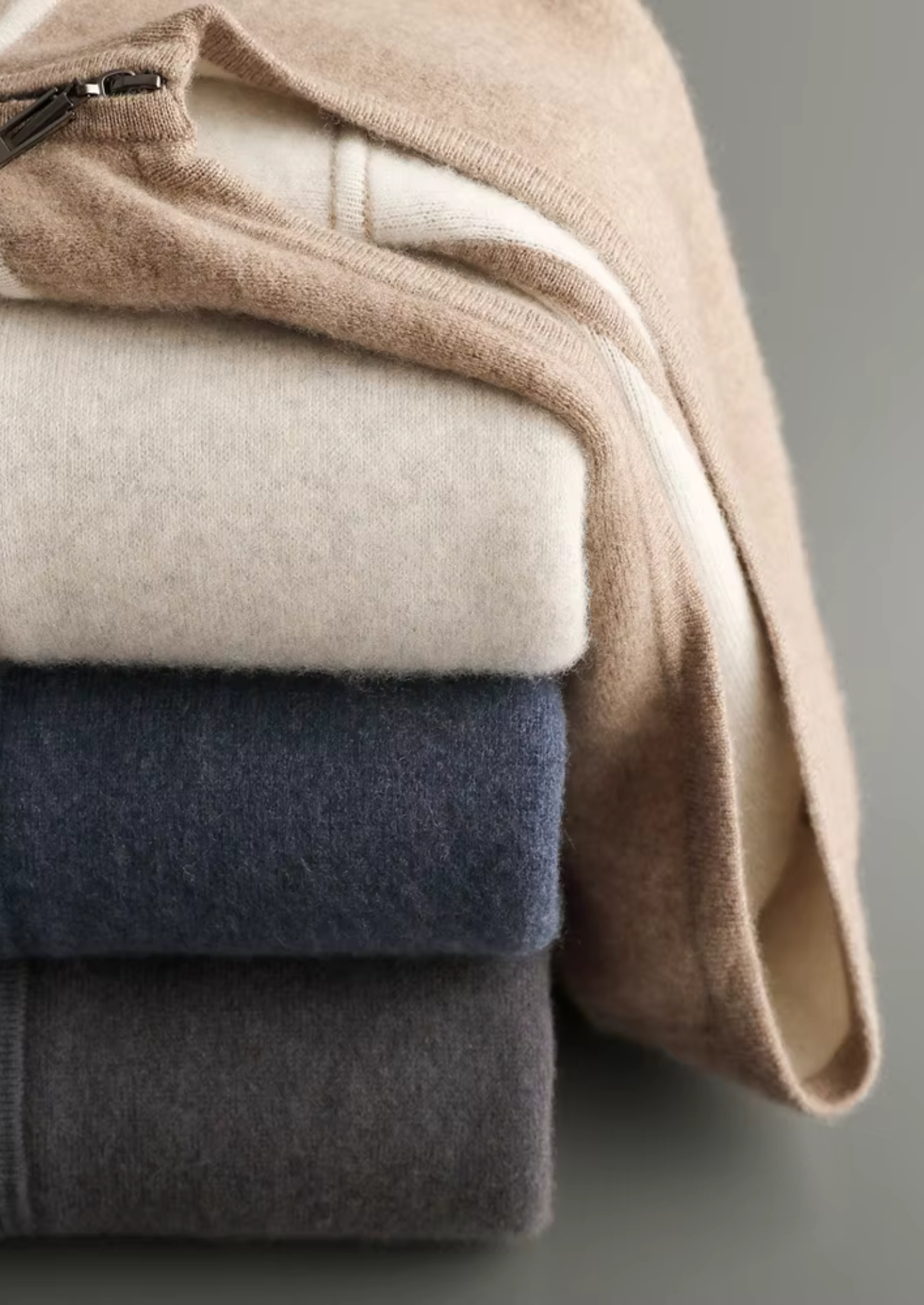 Premium Cashmere Navy Blue Milano Leisure Set | Castielli