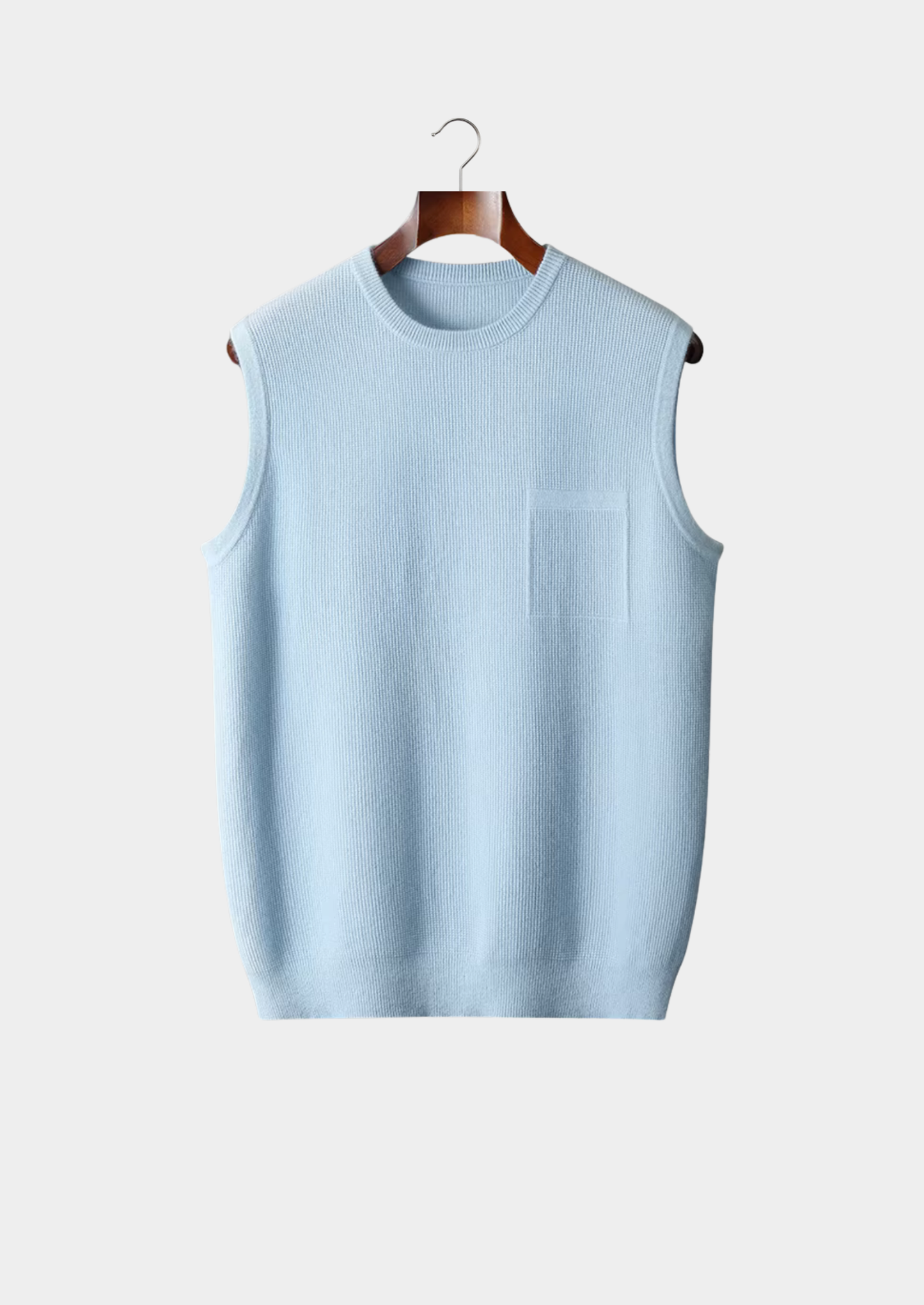 Pure Extra-Fine Merino Wool Crewneck Vest | Castielli