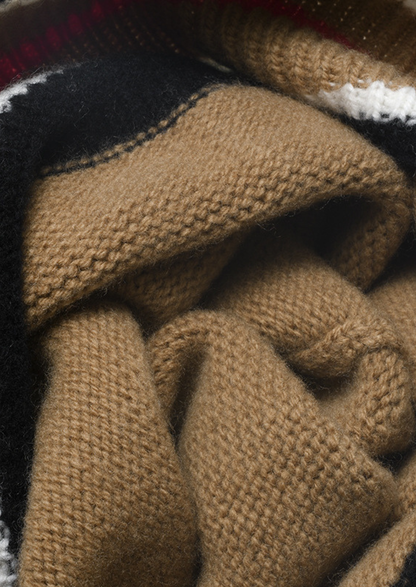 Caramel Merino Wool Wintertime Beanie | Castielli