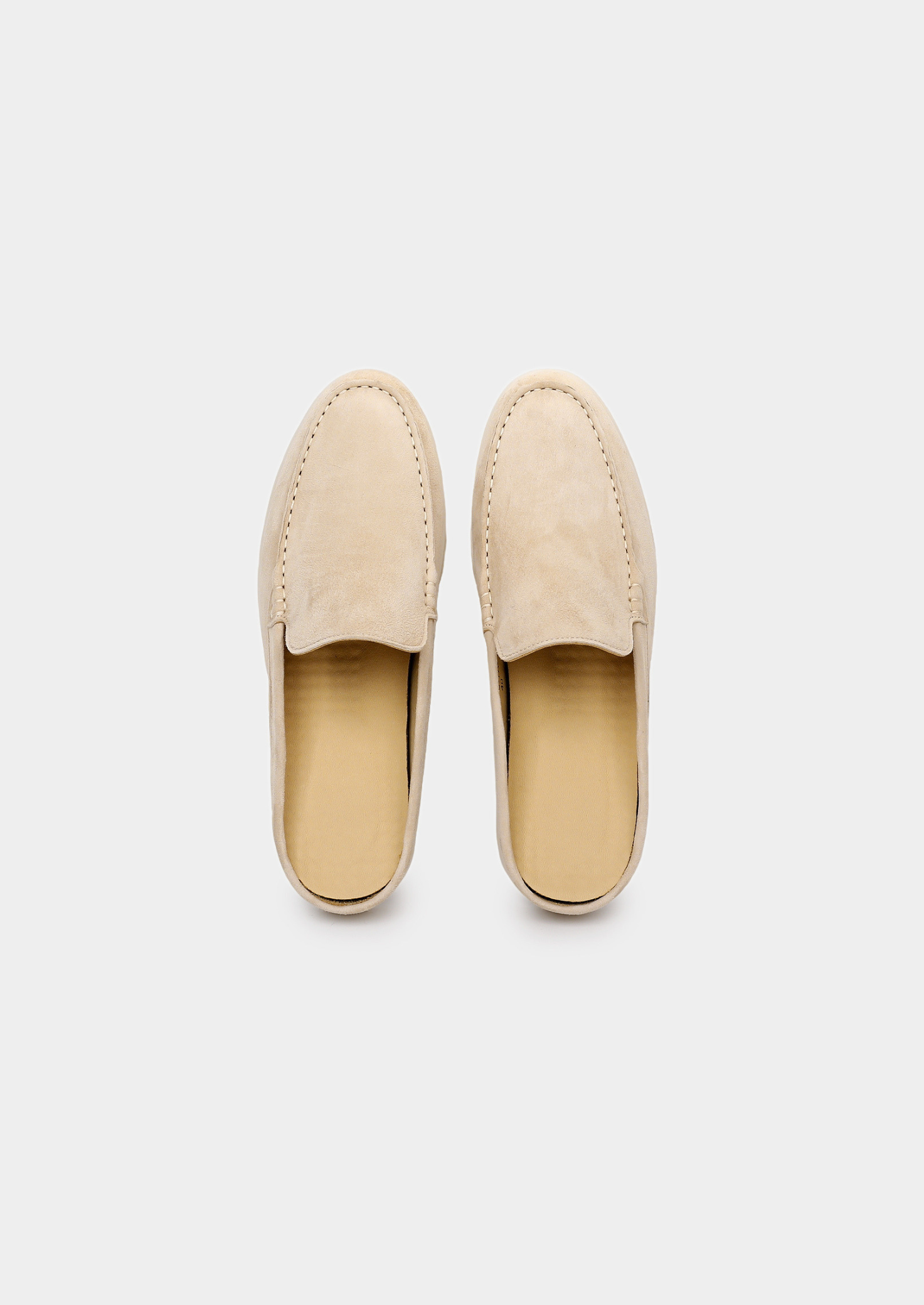 Ivory Marina Suede Slipper | Castielli