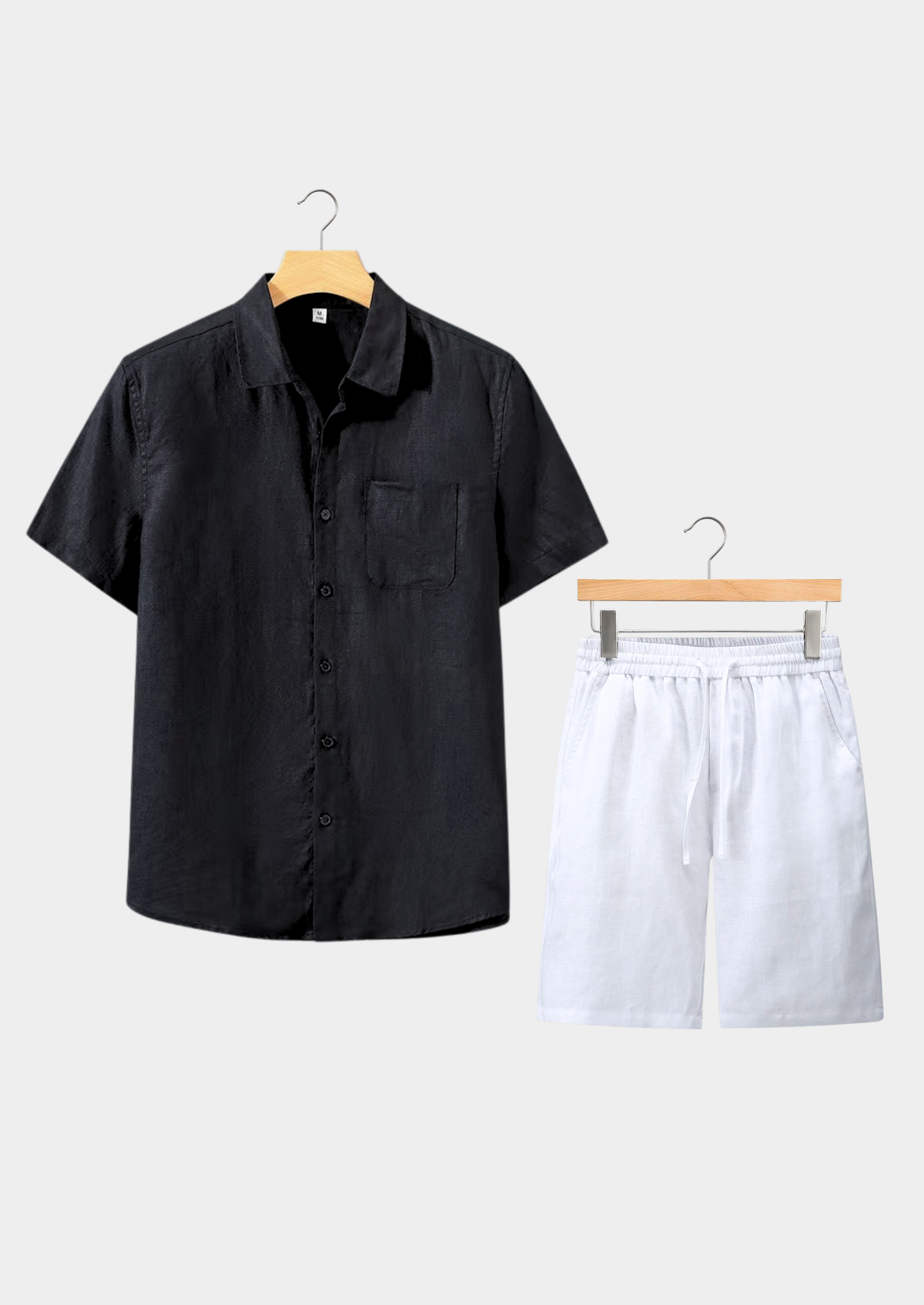 Dolcevita Shortsleeve Summer Set - Black/white | Castielli
