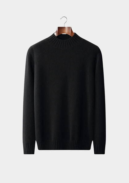 Pure Cashmere Mockneck Sweater | Castielli