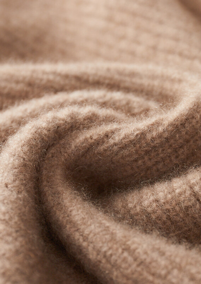 Pure Cashmere Beige Button Overshirt | Castielli