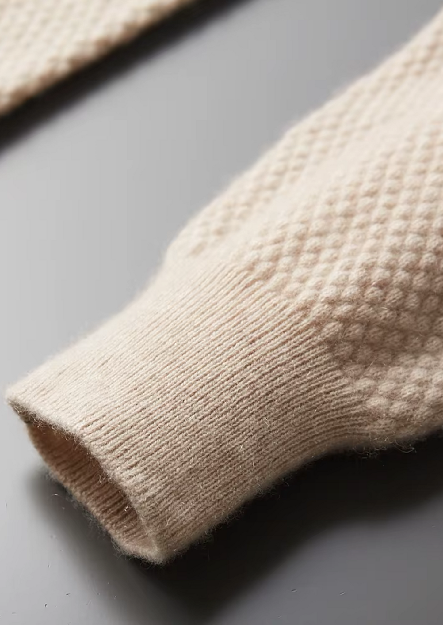 Premium Cashmere Textured Sweater Polo | Castielli