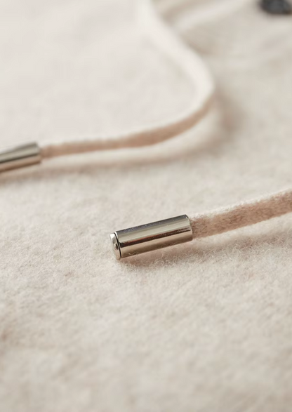 Pure Extra-Fine Merino Wool Button Hoodie | Castielli