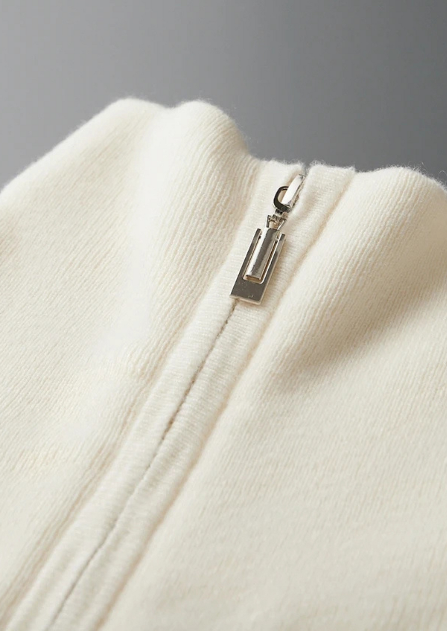 Premium Cashmere Ribbed Half-Zip Sweater | Castielli