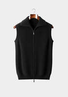 Pure Cashmere Black Body Warmer Vest