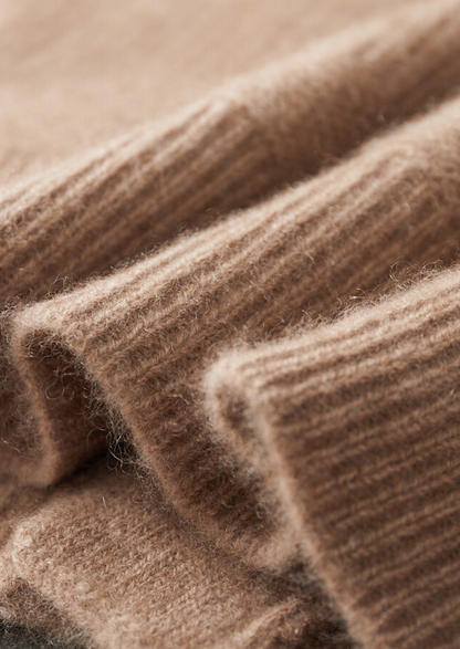Pure Cashmere Beige Button Overshirt | Castielli