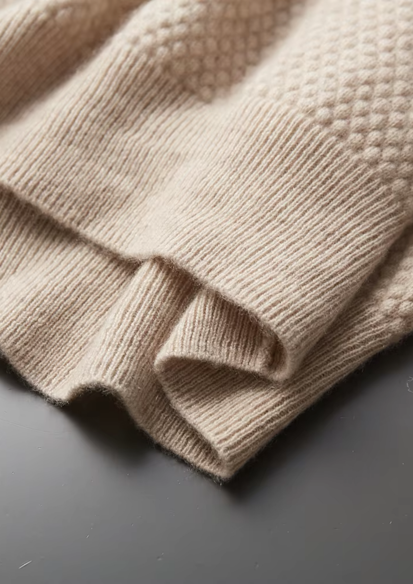 Premium Cashmere Textured Sweater Polo | Castielli