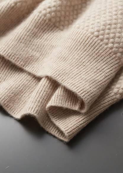 Premium Cashmere Textured Sweater Polo | Castielli
