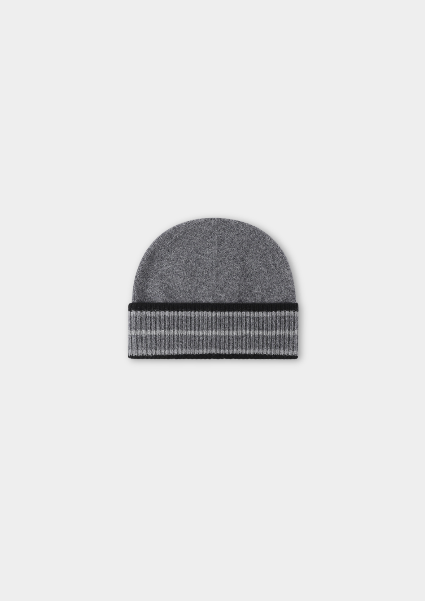 Dark Gray Merino Wool Wintertime Beanie | Castielli