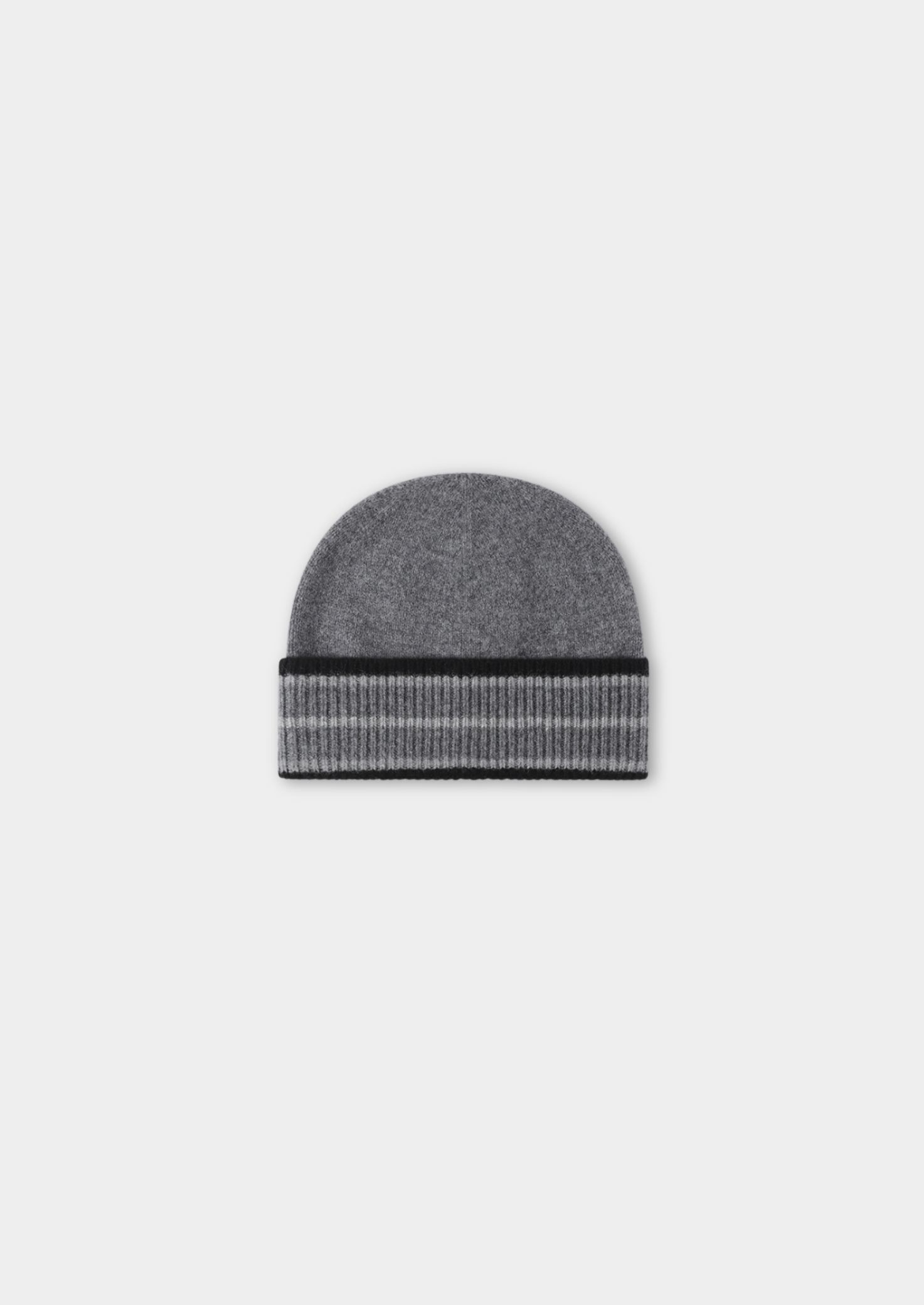 Dark Gray Merino Wool Wintertime Beanie | Castielli