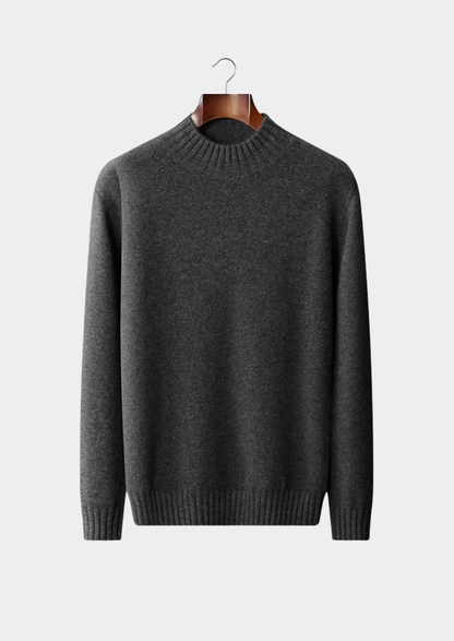 Pure Cashmere Mockneck Sweater | Castielli