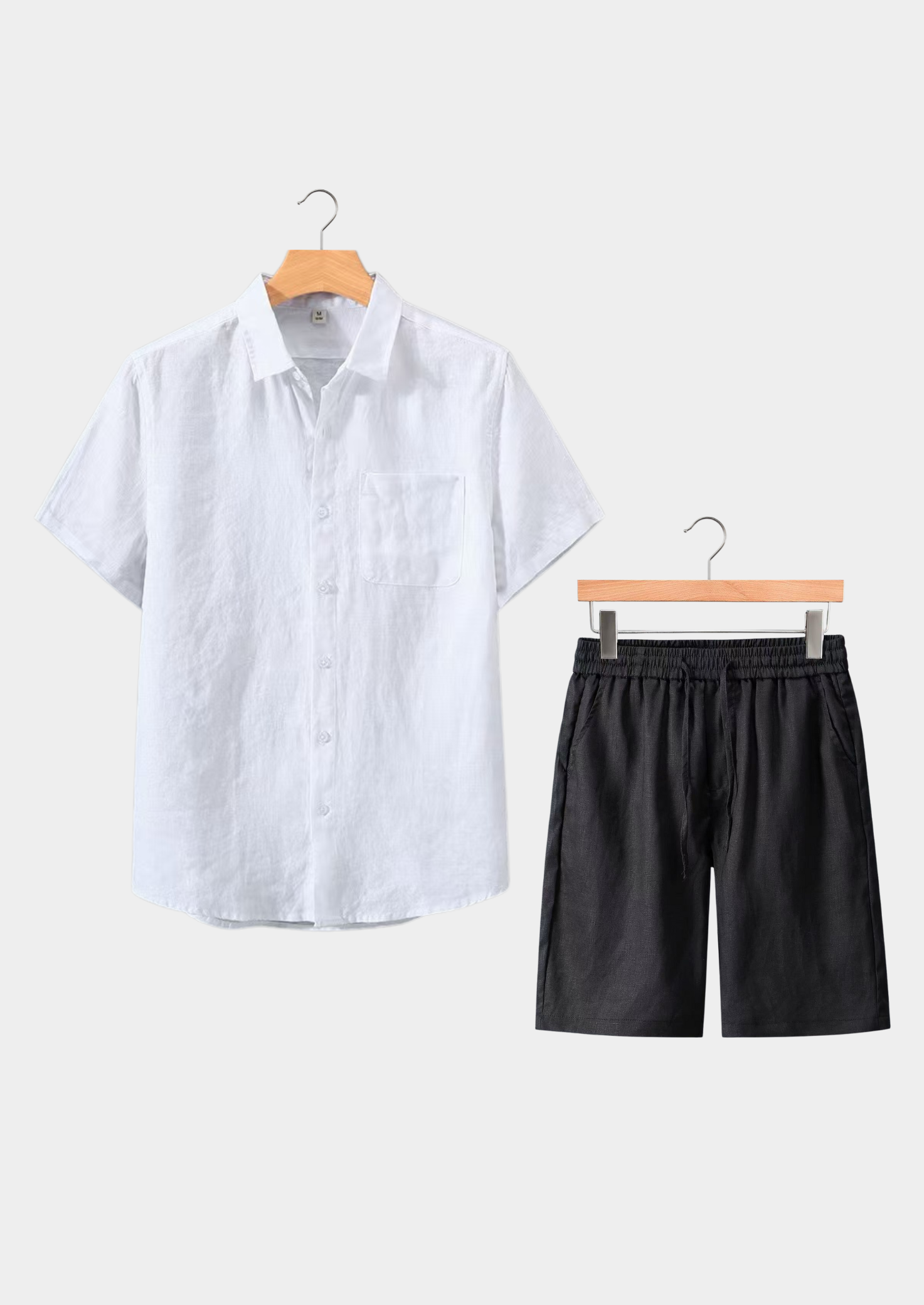 Dolcevita Shortsleeve Summer Set - White/black | Castielli