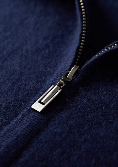 Pure Extra-Fine Merino Wool Navy Blue Damien Set | Castielli