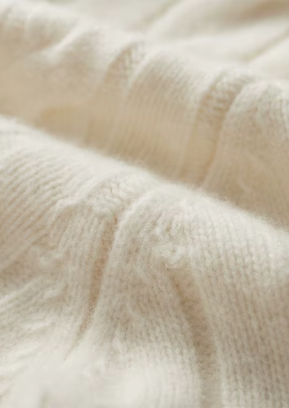 Pure Extra-Fine Merino Wool Dual-Zip Cable Cardigan | Castielli