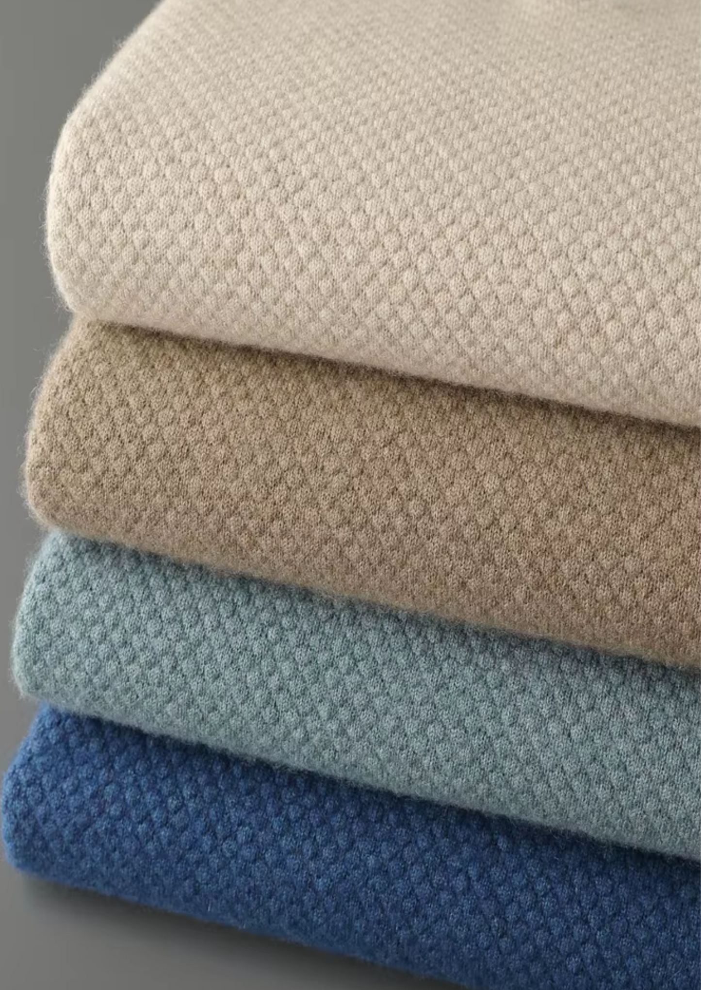 Premium Cashmere Textured Sweater Polo | Castielli
