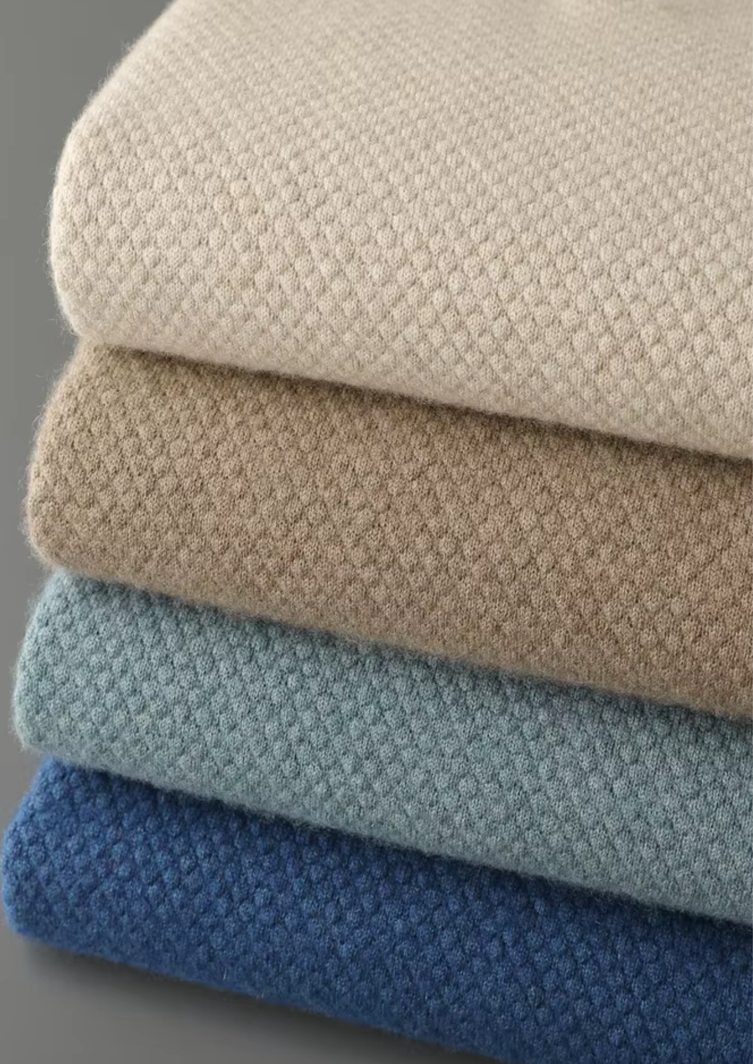 Premium Cashmere Textured Sweater Polo | Castielli