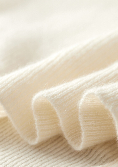 Pure Cashmere Ivory Body Warmer Vest | Castielli