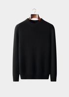 Pure Cashmere Black Heavyweight Crewneck