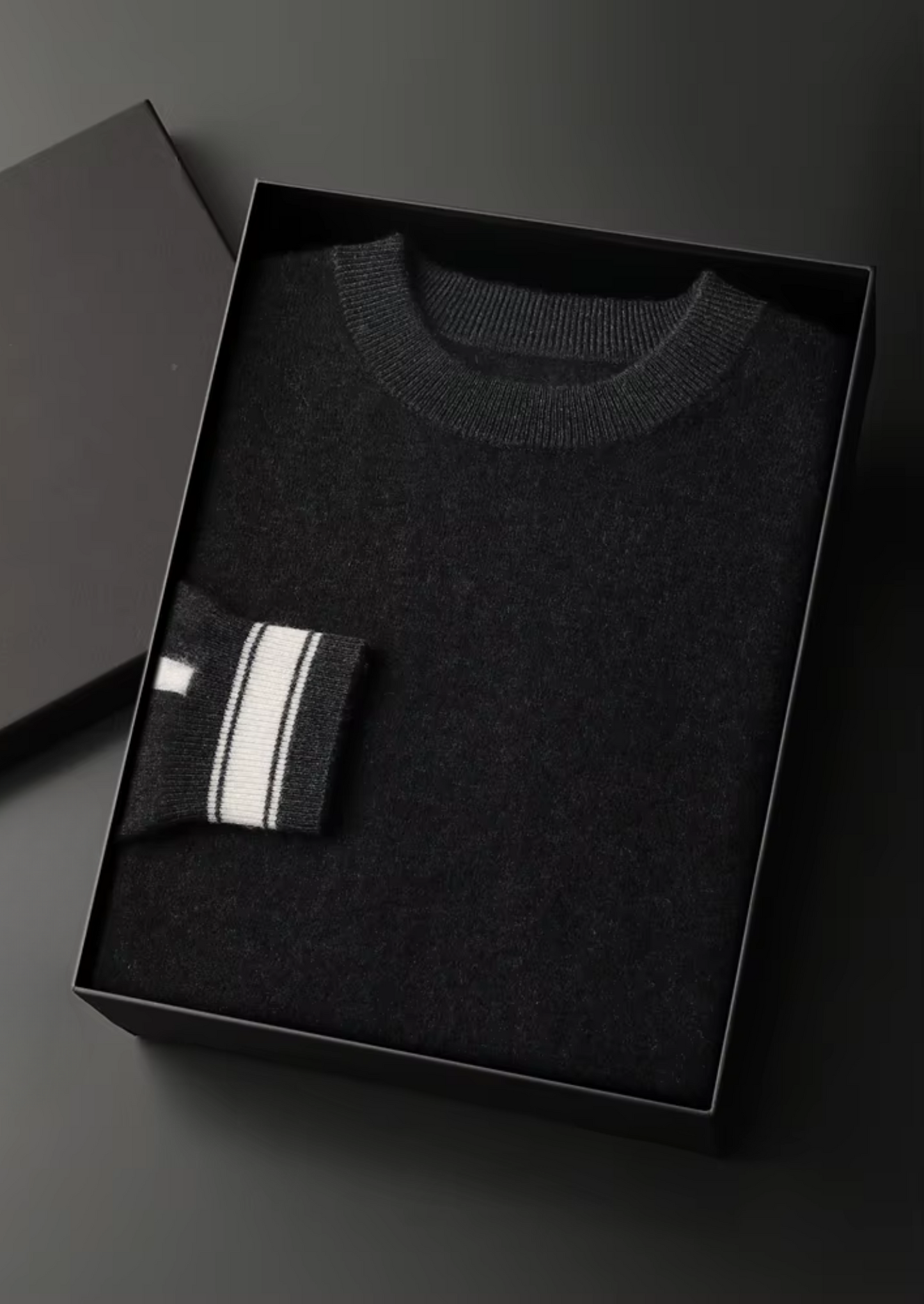 Premium Cashmere Black Vienna Leisure Set | Castielli