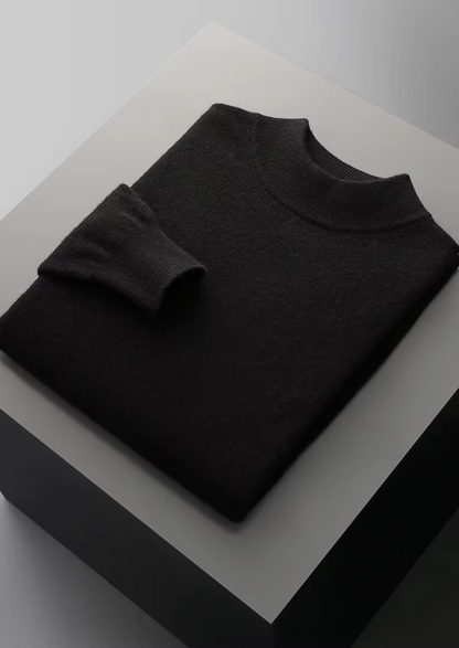 Pure Extra-Fine Merino Wool Classic Mockneck | Castielli