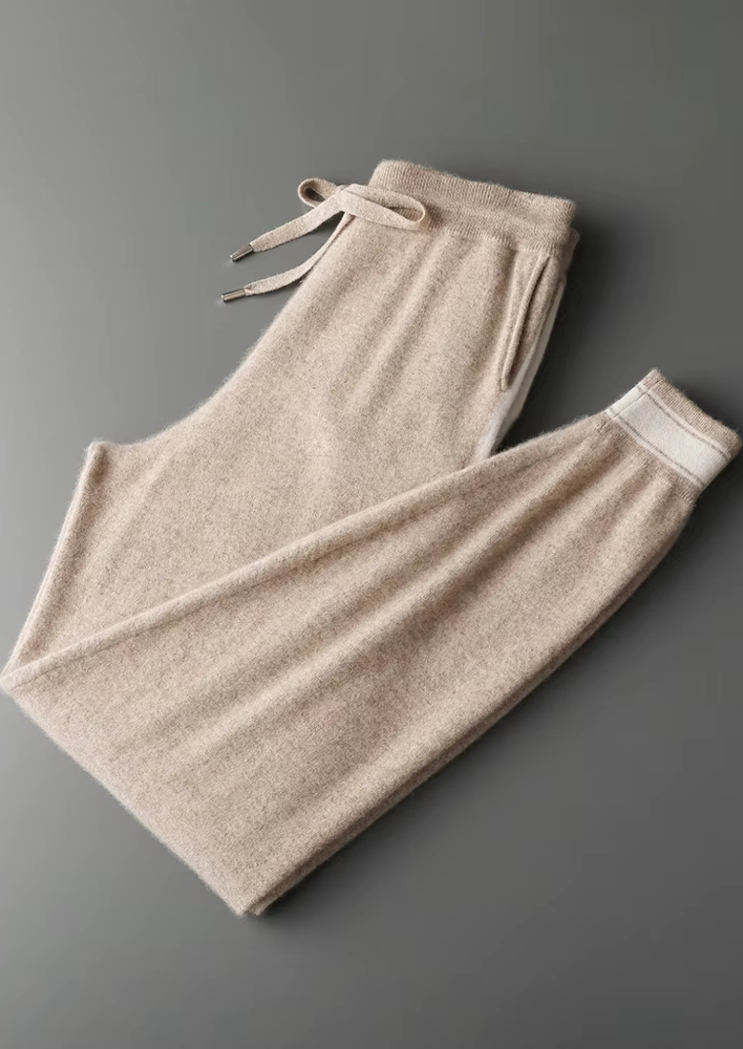 Premium Cashmere Sand Vienna Leisure Set | Castielli