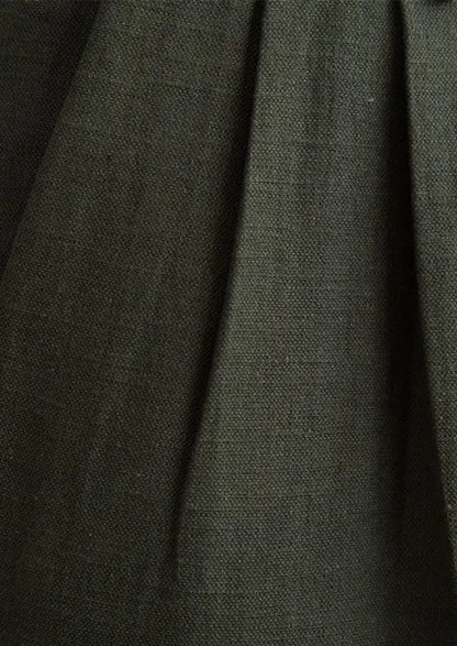 Cagliari Pleated Coastal Trousers - Olive | Castielli