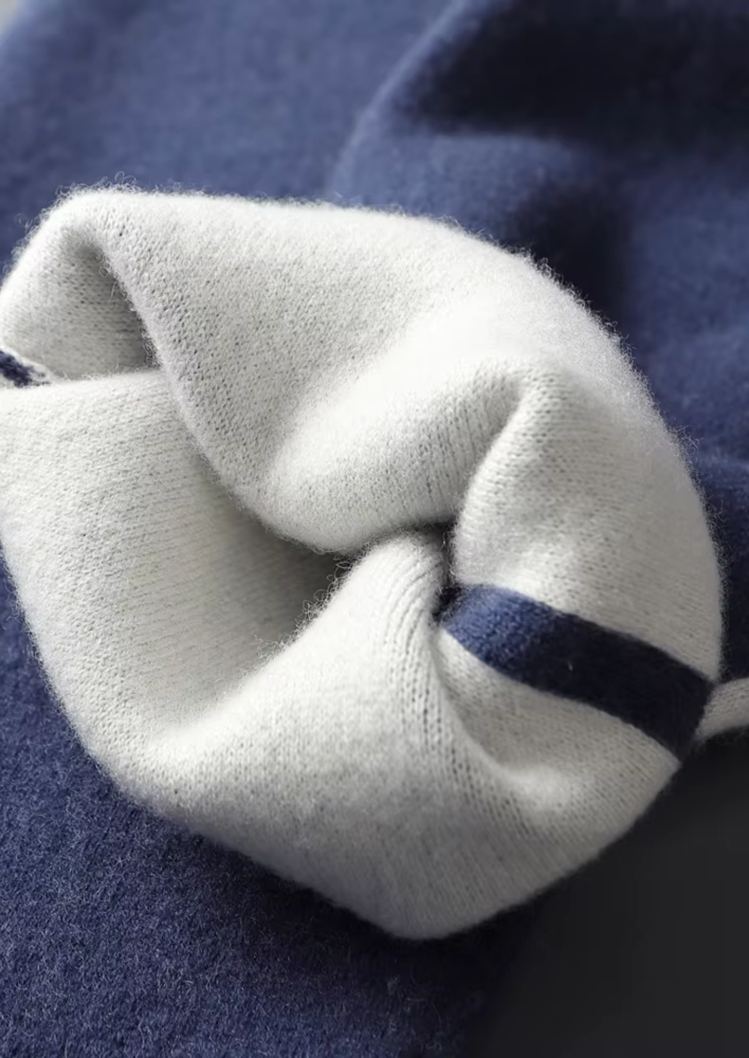 Premium Cashmere Navy Blue Milano Leisure Set | Castielli