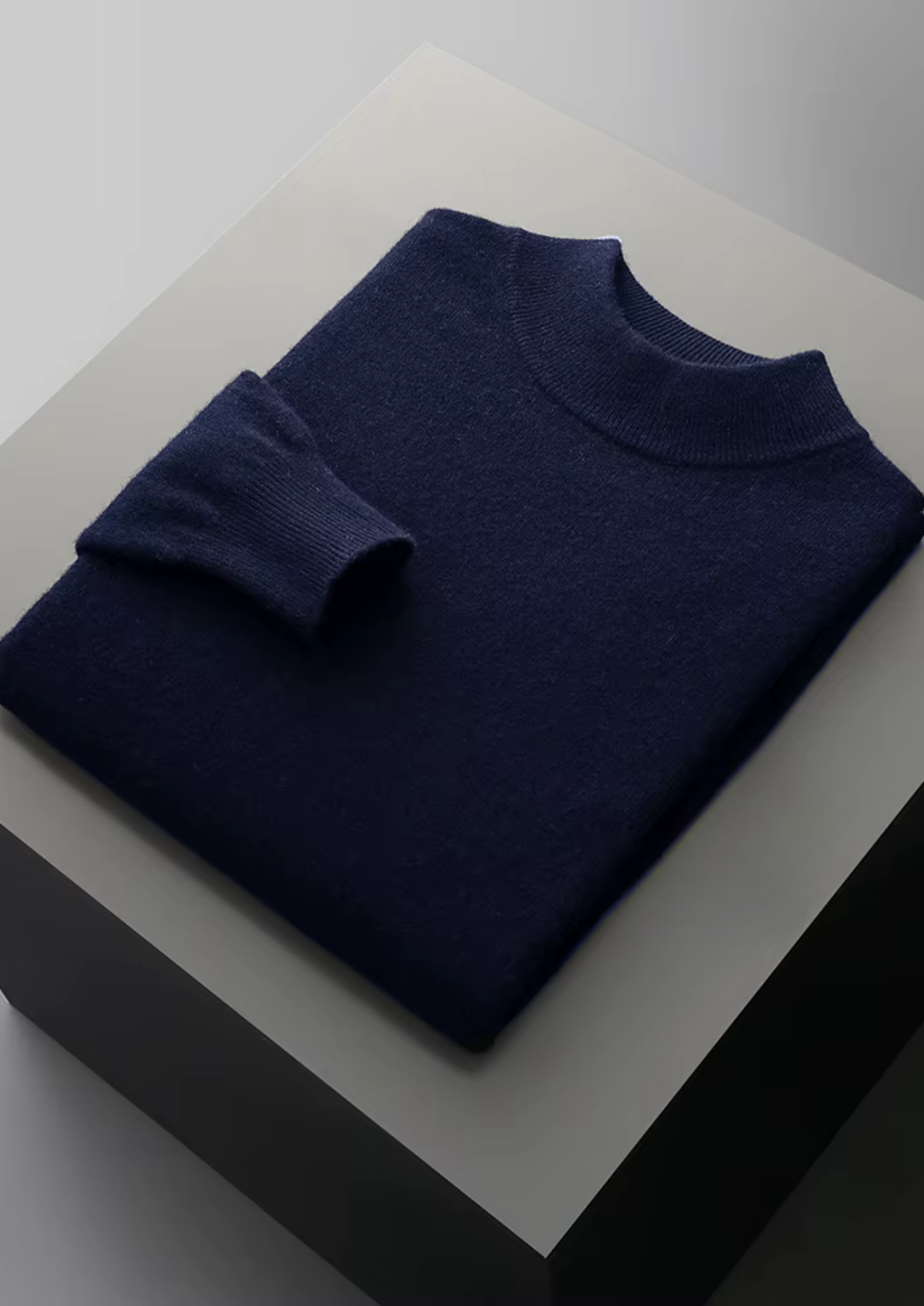 Pure Extra-Fine Merino Wool Classic Mockneck | Castielli