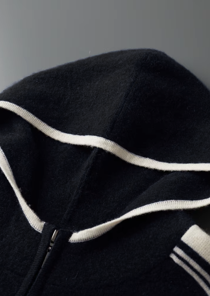 Pure Extra-Fine Merino Wool Black Damien Set | Castielli