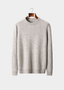 Pure Cashmere Light Gray Herringbone Crewneck