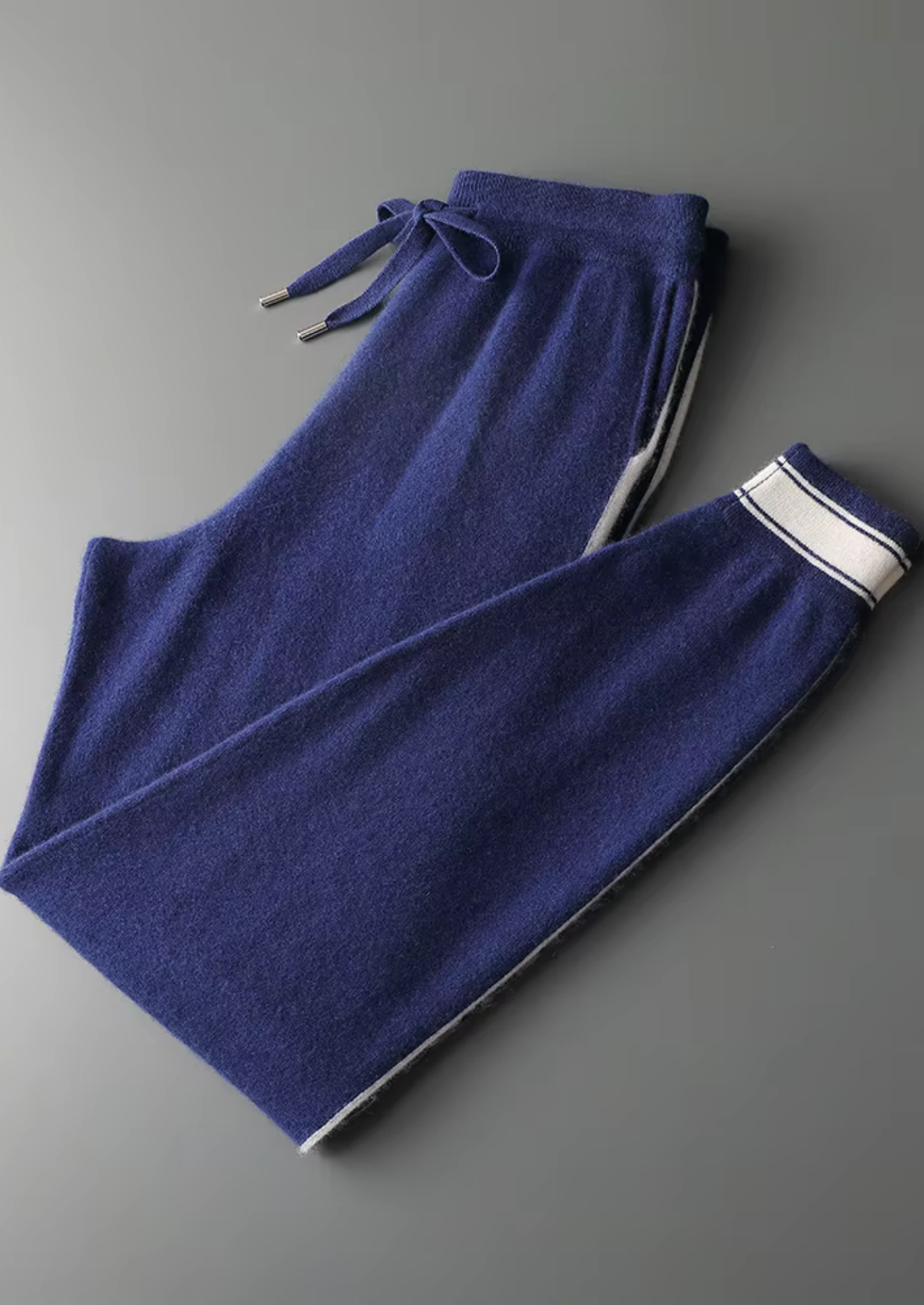 Premium Cashmere Navy Blue Vienna Leisure Set | Castielli