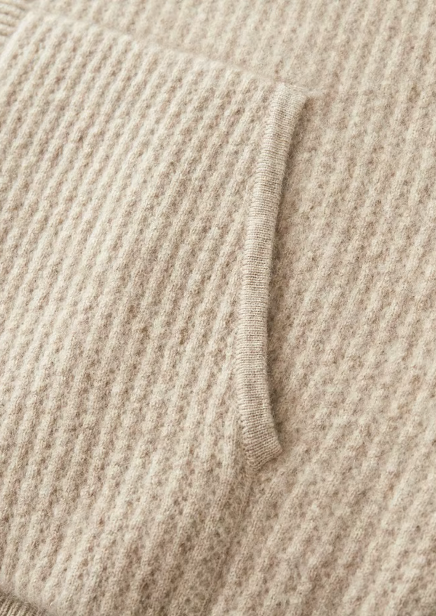 Pure Extra-Fine Merino Wool Ribbed Zipper Hoodie | Castielli