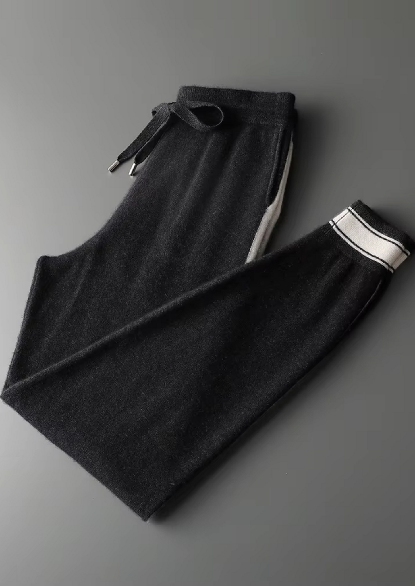Premium Cashmere Black Vienna Leisure Set | Castielli