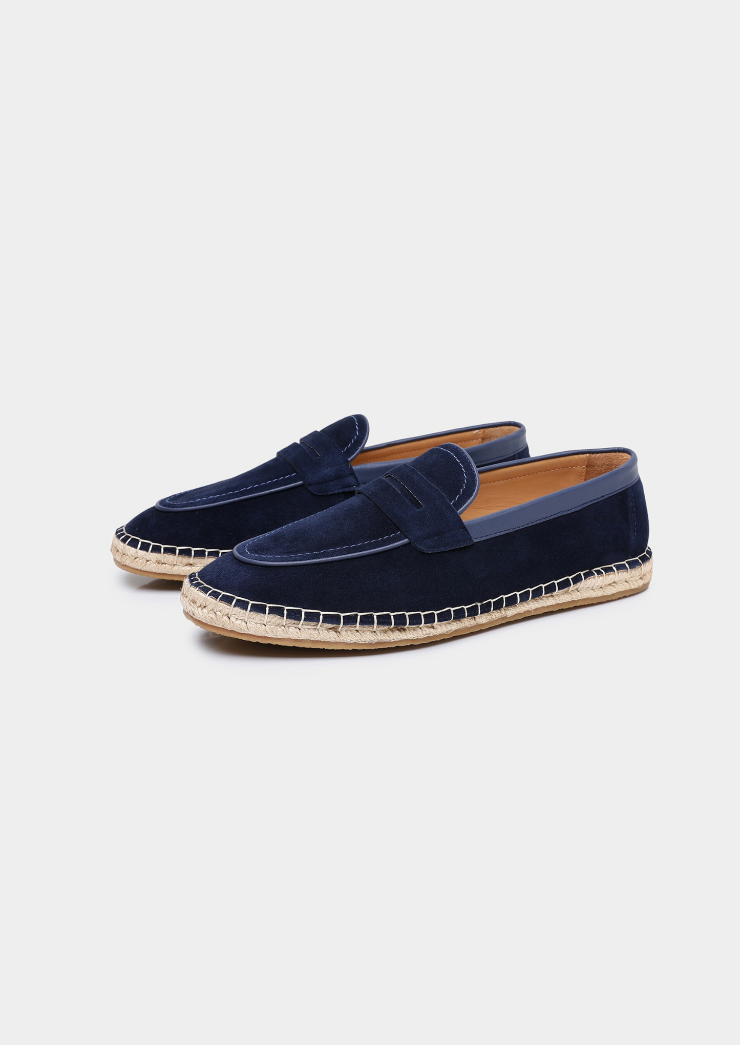 Penny Seaside Espadrilles - Navy Blue | Castielli
