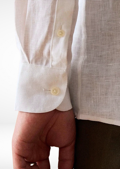 Portofino Coastal Shirt - White | Castielli
